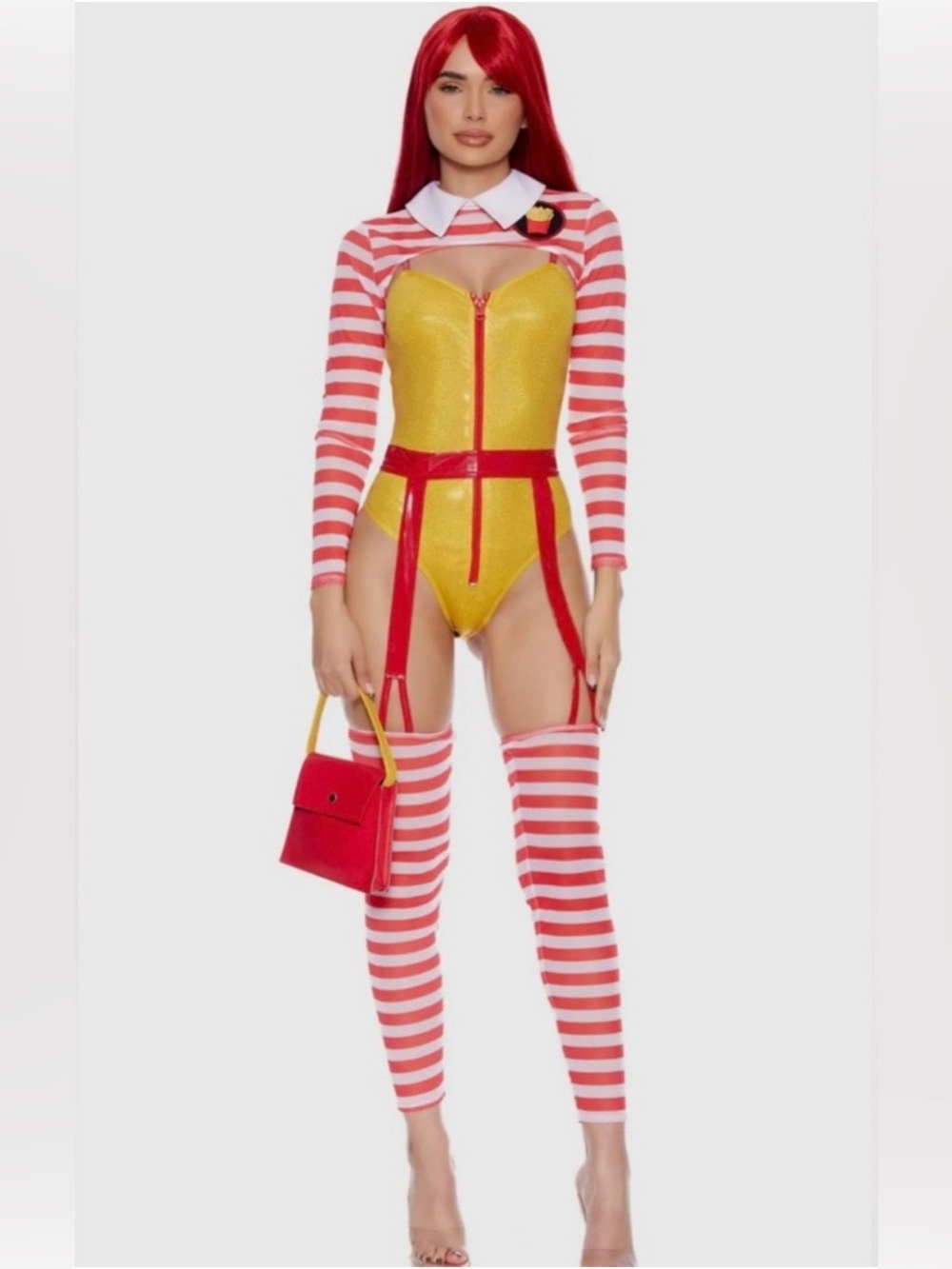 Forplay McDonald's Fast Food Hamburger Fries Sexy Costume Cosplay Halloween S/M